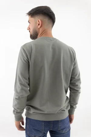 Buzo Estampado Gris Claro