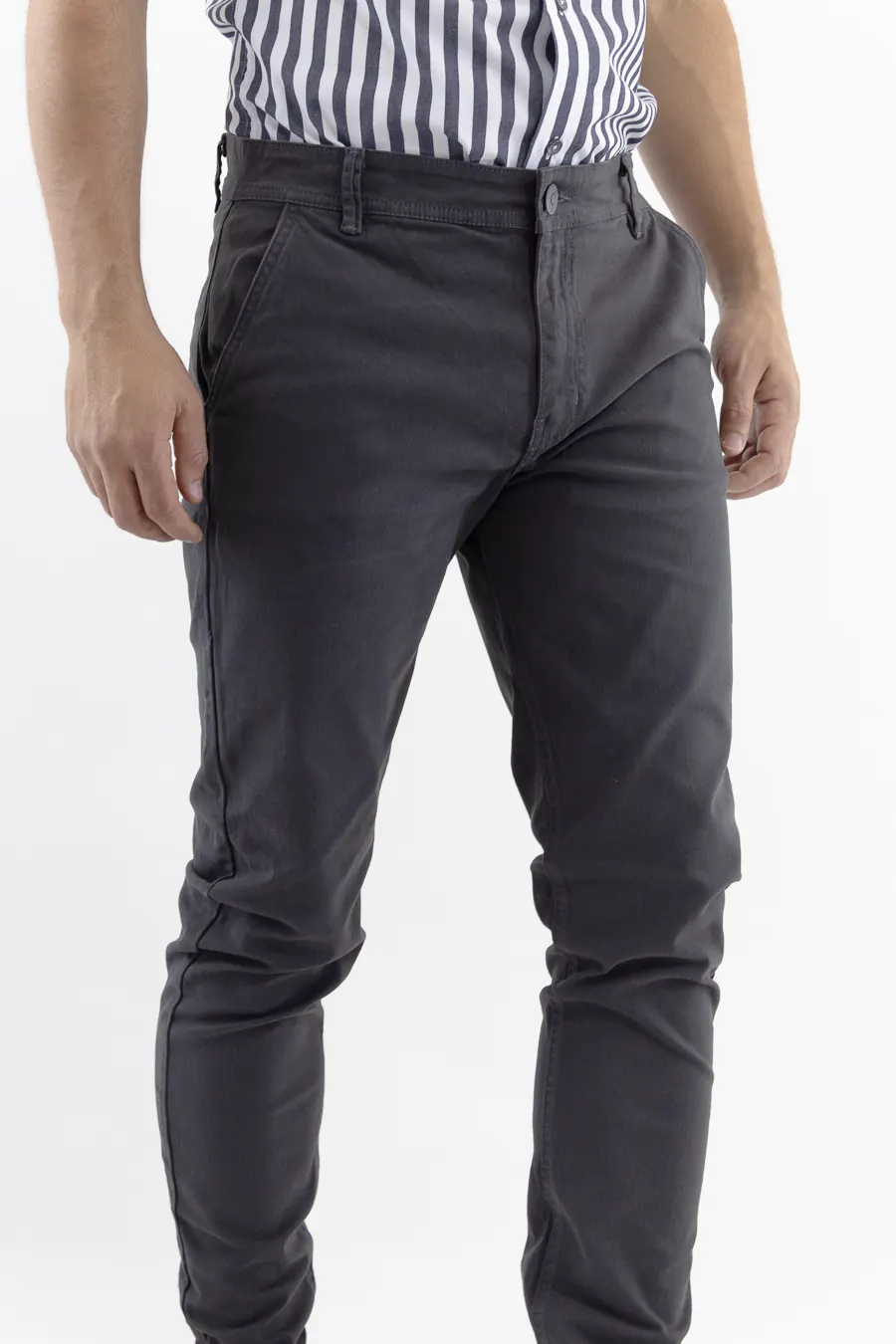 Pantalon discount gris raton