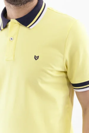 Polo Contraste Amarillo