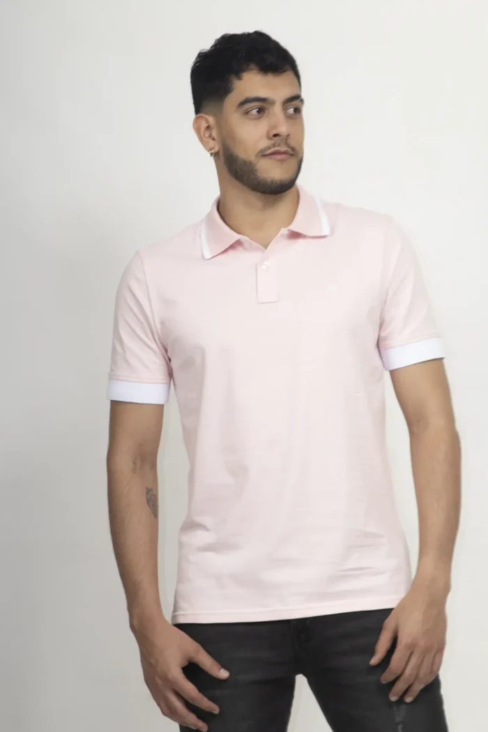 Polo Rosa Blanco