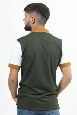 Polo Verde Blanco