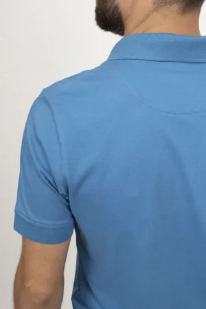 Camiseta tipo Polo Clásica Azul Rey