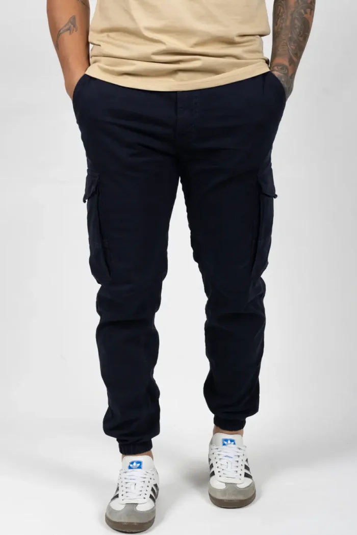 Pantalón de Hombre, Tipo Jogger Azul Oscuro