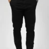 Pantalón de Hombre, Regular Fit Bota Slim - Básico Casual Negro