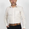 Camisa de Hombre, Classic Slim Fit Manga Larga. Arena
