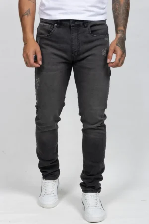 Jean de Hombre Slim Fit. Negro Claro