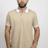 Polo regular fit tela con textura Arena