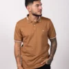Camiseta de Hombre Tipo Polo, Classic Fit Manga Corta. Cuello Rayas. Arequipe