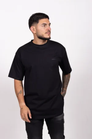 Camiseta Oversize de Hombre, Cuello Redondo – 100% Algodón. Blanco
